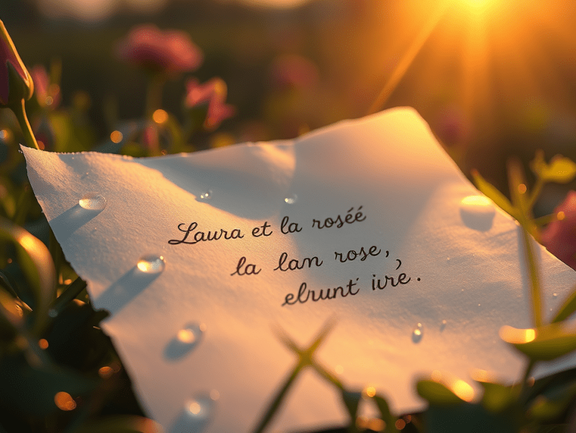 Laura et la&nbsp;rosée