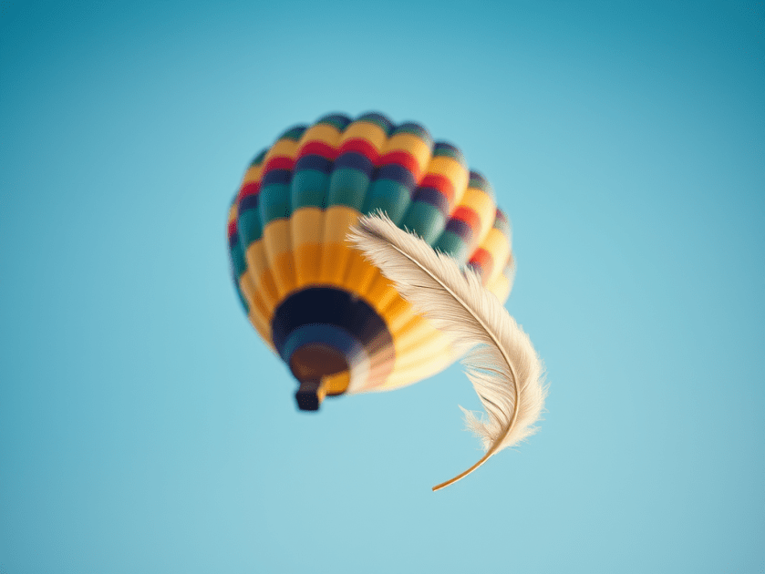 Plume et Montgolfière : Une Danse dans le&nbsp;Ciel
